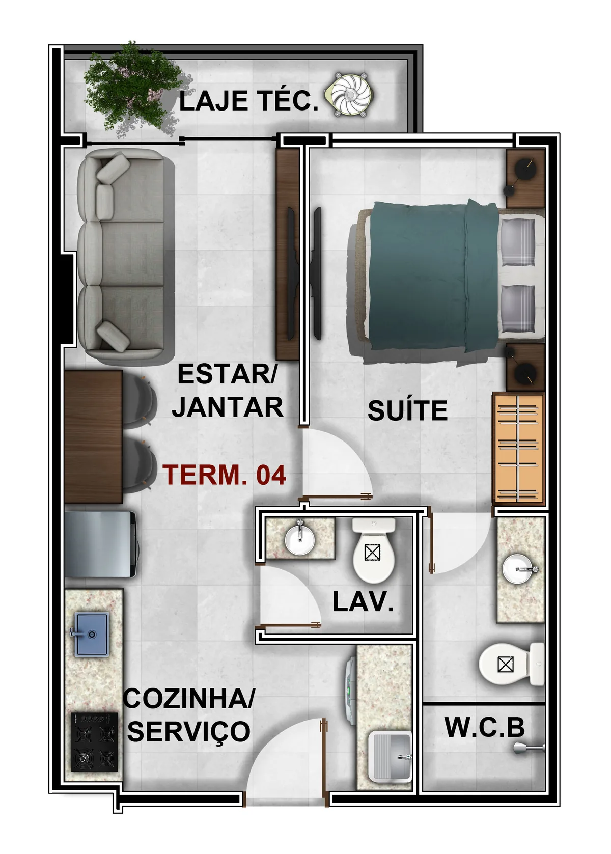 Terminação 04 — 38,52 m²