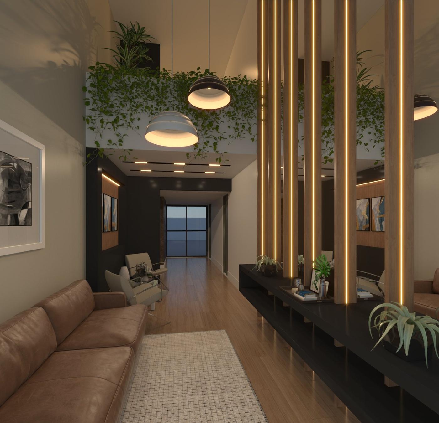 Lounge da recepção do Ethos Residence 2