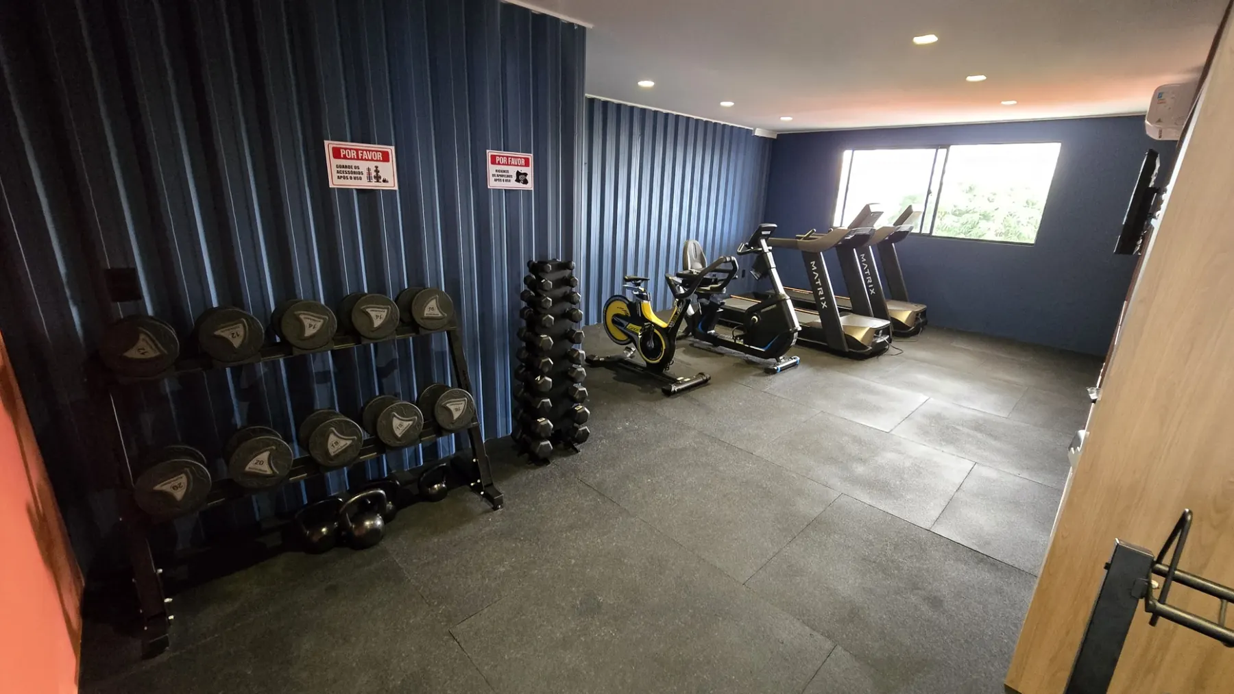 Foto atual do espaço fitness do Lounge Residence